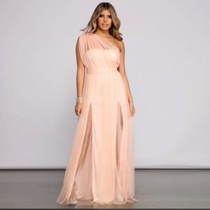 Tulle A-Line Formal Dress